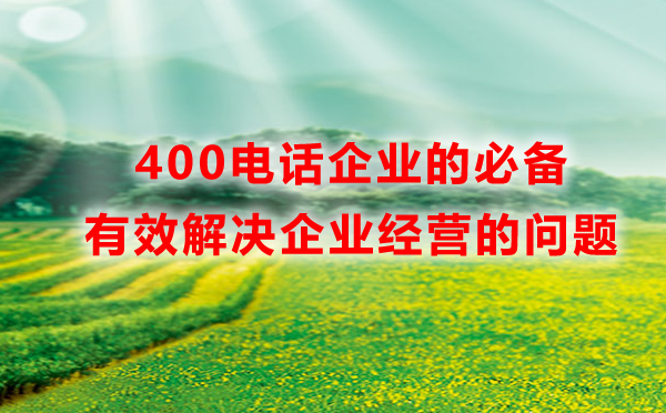 办理400电话是企业的必备